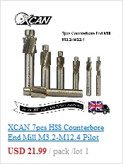 XCAN 10 шт. 3,175 мм хвостовик концевые фрезы CNC режущий Длина 15/17 мм/20 мм/22 мм Один Флейта Спираль Фрезы для контурной обработки одиночных каннелюр фреза