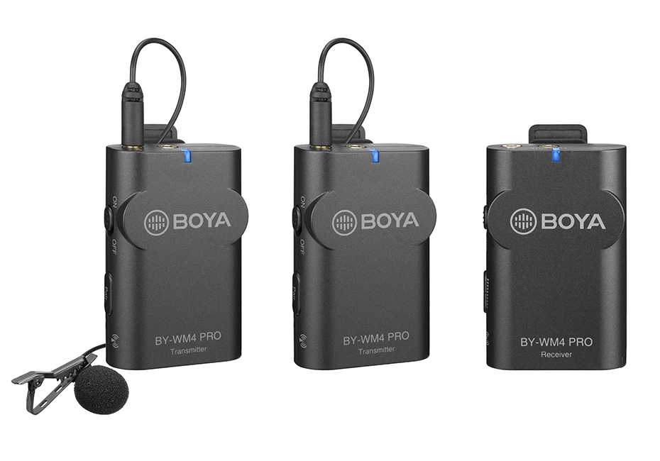 Boya BY-WM4 Mark II/WM4 Pro петличный беспроводной микрофон с отворотом Студийный микрофон для sony DSLR DJI Osmo Mobile 2 смартфон BY-M1 микрофоном