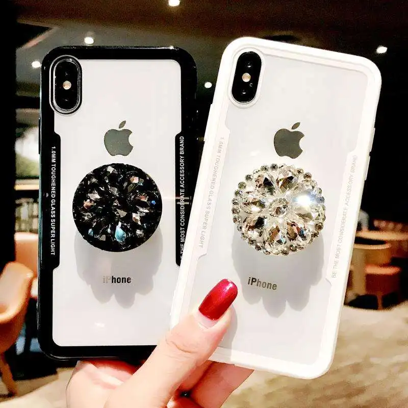 Чехол для телефона iPhone X XS Max XR 6 6S 7 8 Plus акриловый жесткий чехол с подставкой Samsung S7