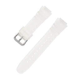 Colorful 18mm PU Wrist Band Bracelet - 18mm (Half translucent)
