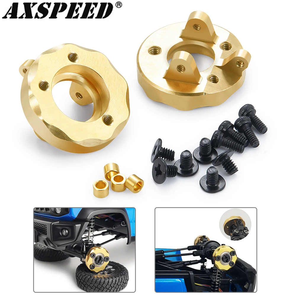 Contrappeso Del Mozzo Della Ruota Dello Snodo Dello Sterzo Del Portale Axspeed Per Kyosho Miniz 1/18 Jimny, Miniz-Jeep 1/24 Wrangler Parti Di Aggiorna