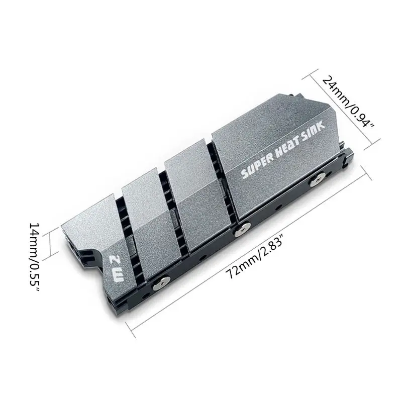 

1Set M.2 SSD NVMe Heat Sink Aluminum Heatsink with Thermal Pad for M2 2280