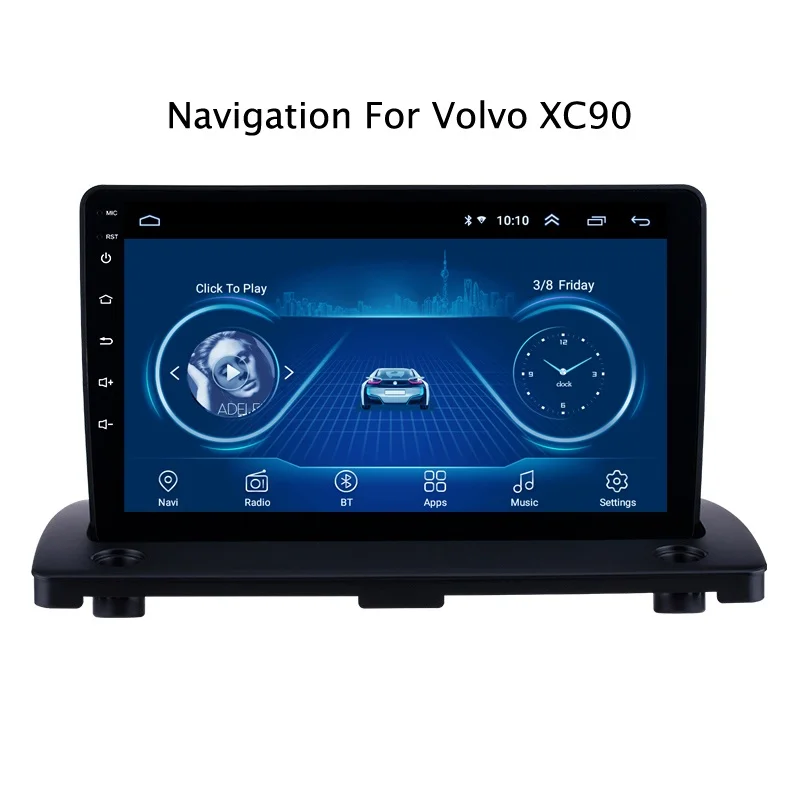 " супер тонкий сенсорный экран Android 8,1 gps навигация для 2004 2005- Volvo XC90 Автомагнитола стерео bluetooth wifi Мультимедиа