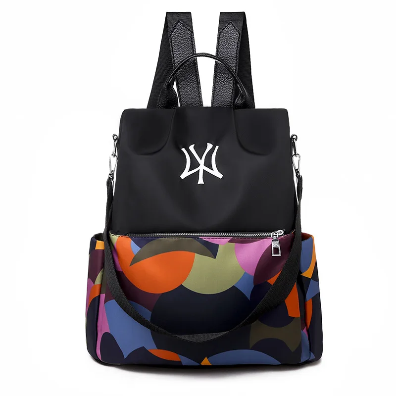 

Anti-Theft Backpack Women's 2019 New Style Korean-style Nylon Large-Volume College School Bag Casual Shopping Multi-functional B