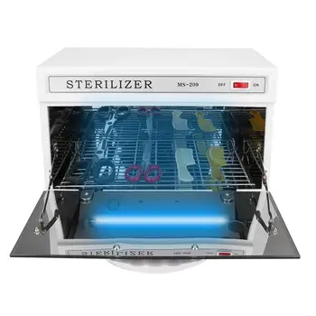 

12L Makeup Nail Sterilizer Box Tattoo Nail Art Tools Sterilizer Cabinet Low Temperature Disinfect Machine Sterilization Box b