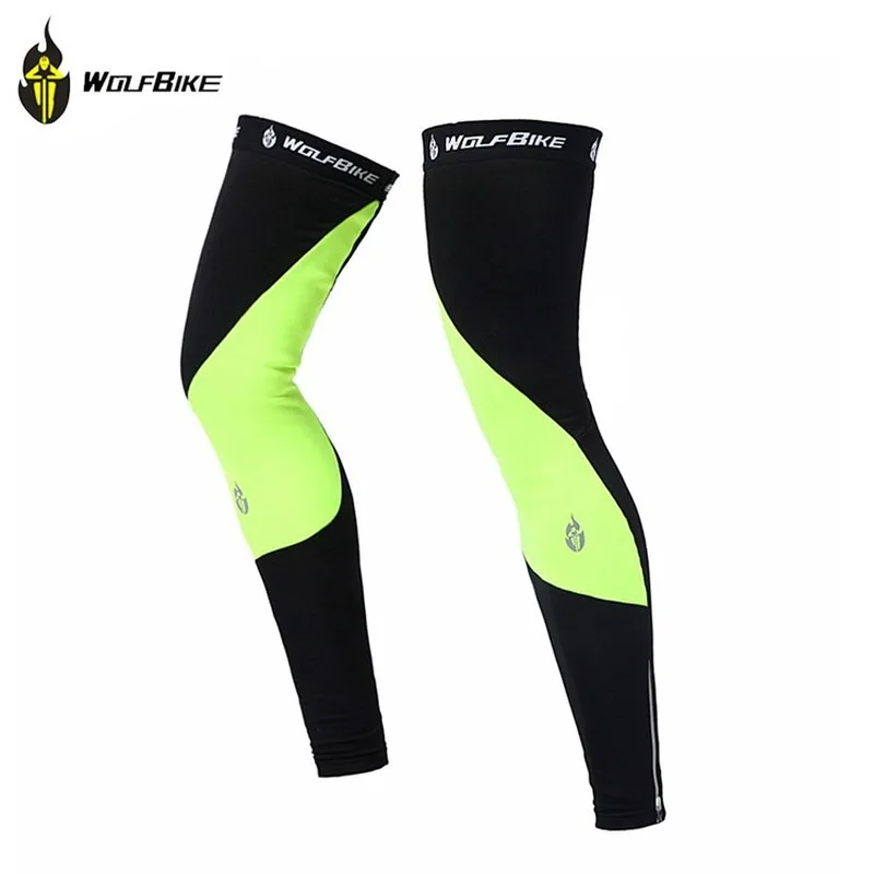 

WOSAWE Autumn Winter Men Women Leg Warmers Cycling Leg Sleeves Bike Bicycle Compression Warm Thermal Fleece Warm Leg Cover