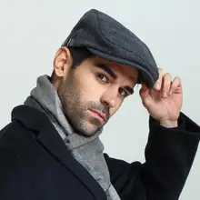 Шерсть Newsboy кепки s для мужчин британский Гэтсби кепки Осень Зима шерстяные Гольф кепки для езды в винтажном стиле шляпа в елочку плоская кепка s