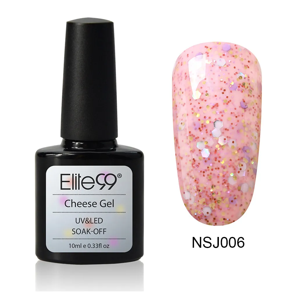 Elite99 сырный песочный гель для ногтей с молочной цветной гелевой краской Полупостоянный Гель-лак для ногтей маникюр геллак верхнее покрытие гибрид - Цвет: NSJ006