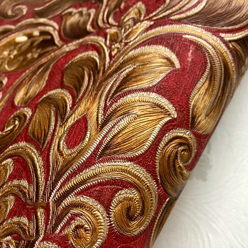 

1M Classic European Damask Wallpaper For Walls Luxury Elegant 3D Embossed Textured Wall Paper Home Decor