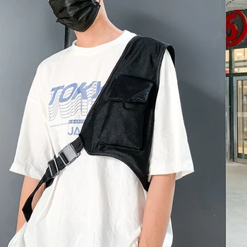 

Fashion Multi-function Chest Bag Women Men Waist Purse Hip Hop Vest Mobile Phone Pouch Streetwear Crossbody Pack