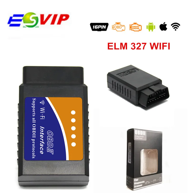 Супер Мини Wifi ELM327 ElM 327 Wifi V1.5 OBD 2 II автомобильный диагностический инструмент OBD2 сканер интерфейс Поддержка Android и IOS системы