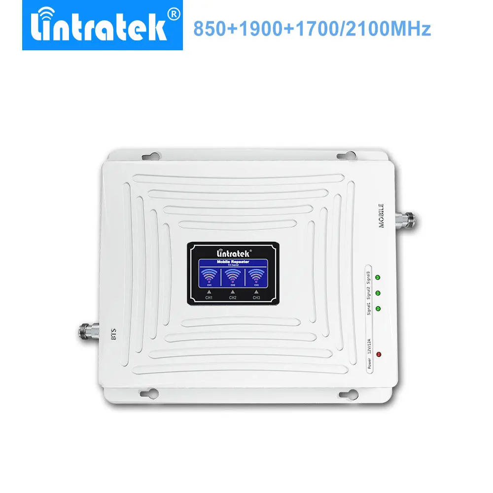Lintratek repetidor CDMA PCS AWS трехполосный усилитель сигнала 850 1900 1700/2100 mhz amplificador 4g 3g 2g- Lintratek repetidor CDMA PCS AWS трехполосный усилитель сигнала 850 1900 1700/2100 mhz amplificador 4g 3g 2g-
