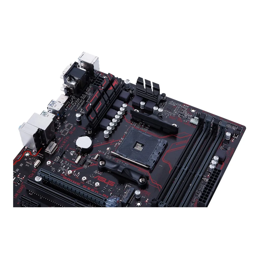  Verwendet ASUS B350-PLUS AM4 ATX motherboard mit LED beleuchtung DDR4 32 Gb/s M.2 HDMI SATA 6 Gb/s 