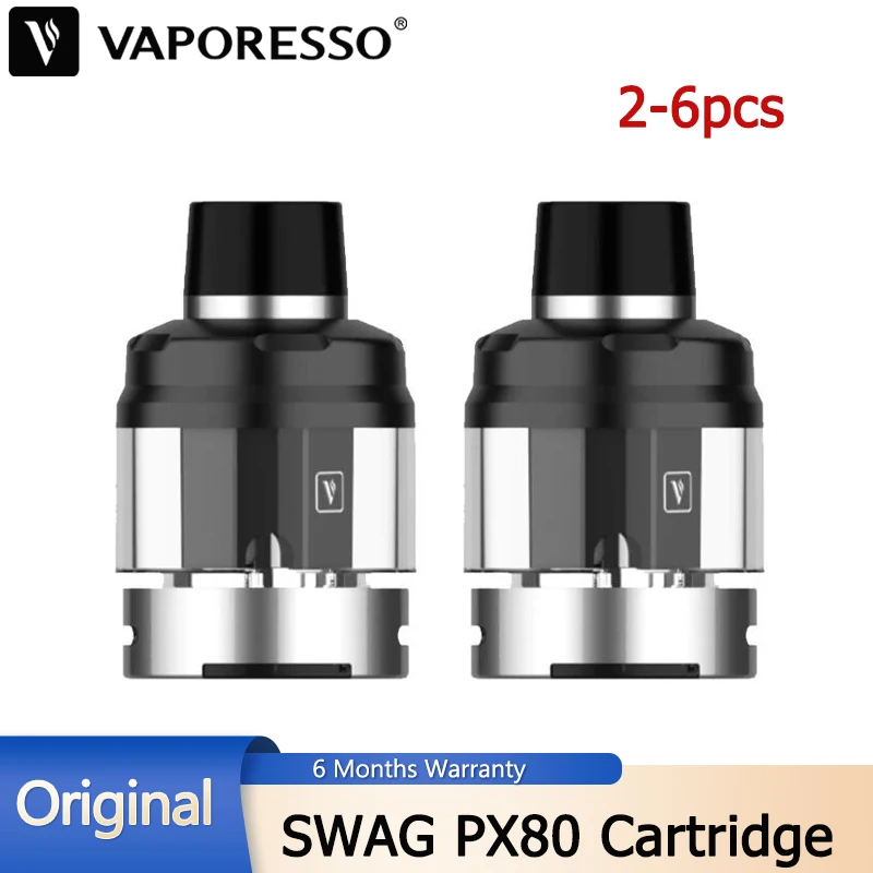 2pcs6pcs Original Vaporesso Swag PX80 Pod Cartridge 4ml Empty fit GTX