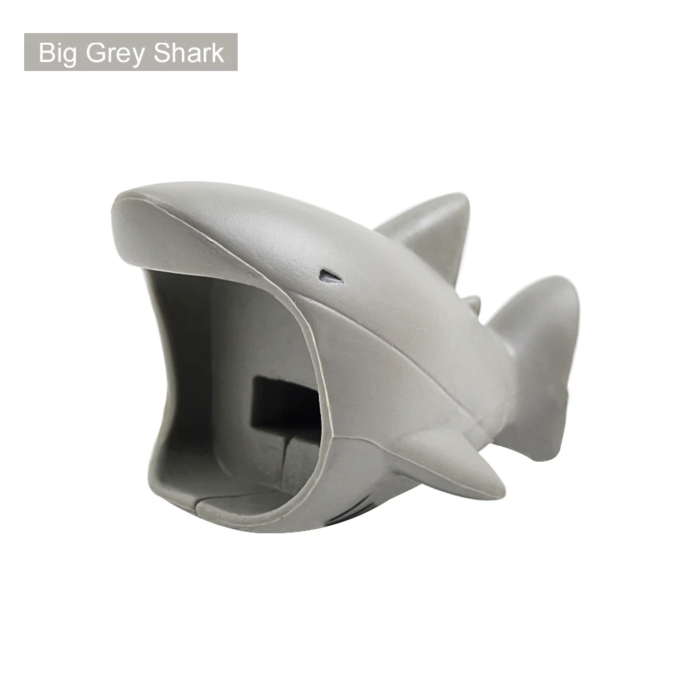 Big Grey Shark CHIPAL милые укусы животных кабель протектор для iPhone USB органайзер для кабеля данных зарядное устройство провода моталки Chompers большой укусов держатель телефона - Цвет: Big Grey Shark