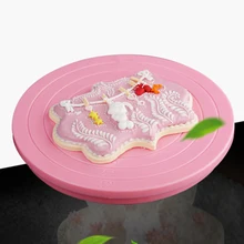 Sugarcraft вращающаяся платформа десерт выпечки DIY Кухня нескользящая Нижняя декоративная подставка вращающиеся инструменты помадка торт поворотный стол