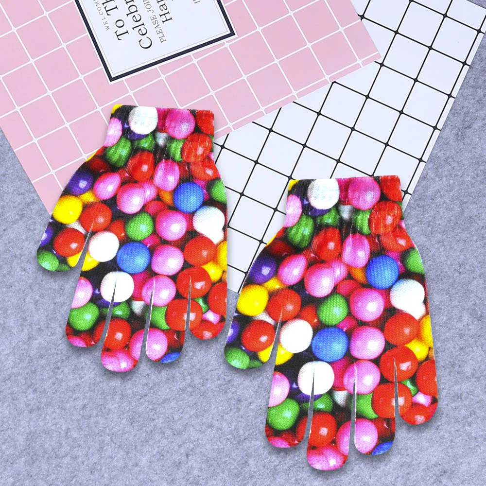 Перчатки детские guantes gants 3D eldiven с животным принтом вязаные Kitty Pet милые перчатки для детей модные теплые зимние перчатки