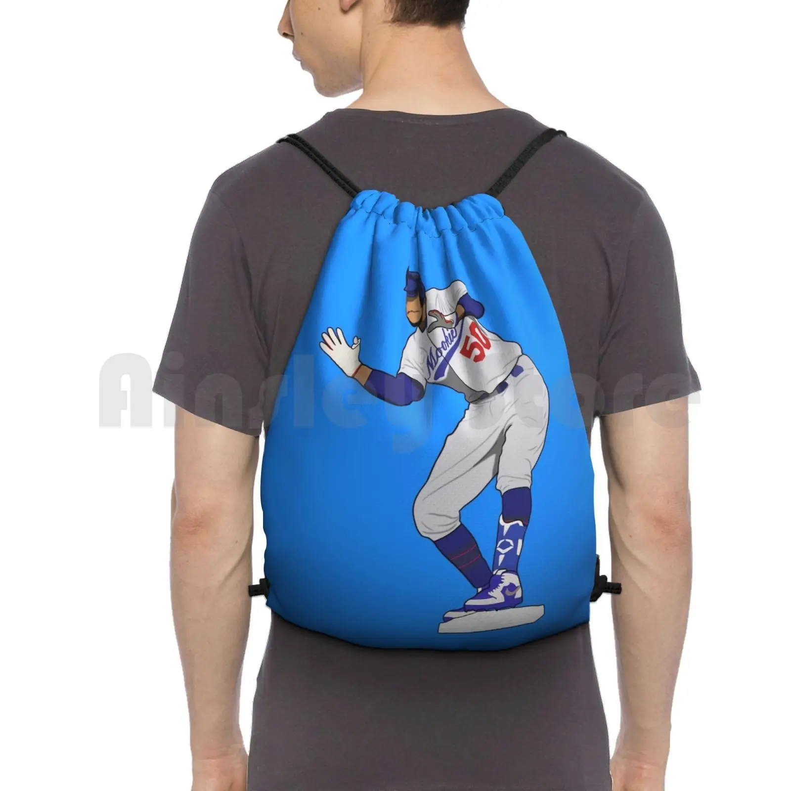 Mookie Betts Celebration Zaino Borsa Con Coulisse Equitazione Arrampicata Borsa Da Palestra Mookie Betts Betts Mookie Mookiewood La Los Angeles