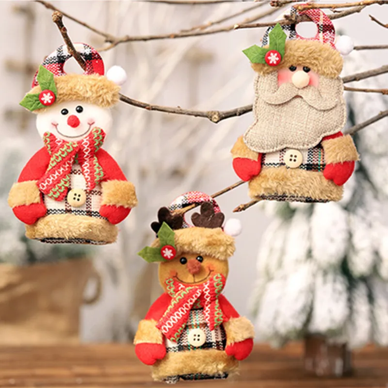 Navidad кукла снеговик кулон безделушки Висячие Noel ремесла украшения для рождественской елки украшения для дома Рождество год подарок