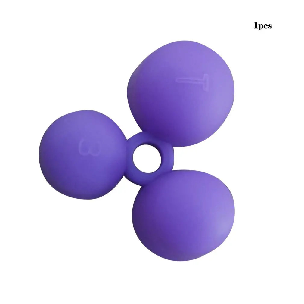 1Pcs Purple Детский держатель для карандашей инструменты силиконовые три пальца Эргономичные инструменты для коррекции осанки карандаш захват для помощи в письме - Цвет: 1Pcs Purple