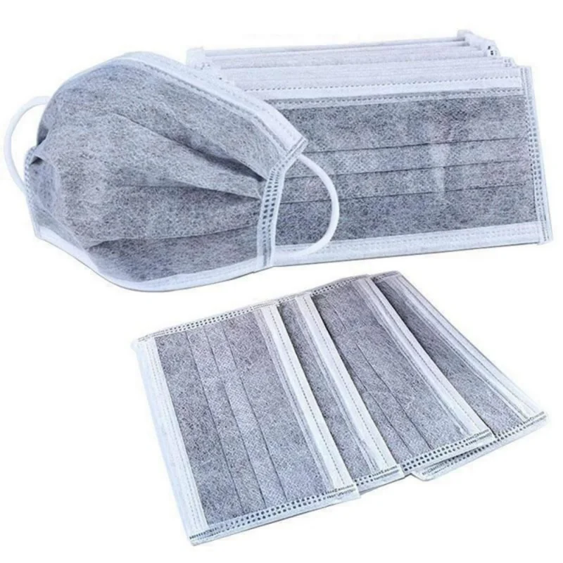 

3-Layer Masks Breathable Dust-Proof Face Masks with Elastic Ear Loop Comfortable Blocking Dust Air Pollution Protection 1