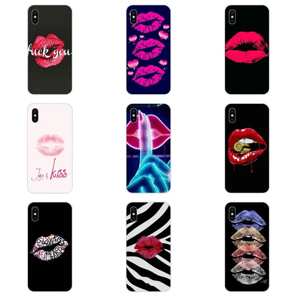 

Kiss With Lips Mobile Soft Capa Case For Xiaomi Redmi Note 2 3 3S 4 4A 4X 5 5A 6 6A Pro Plus