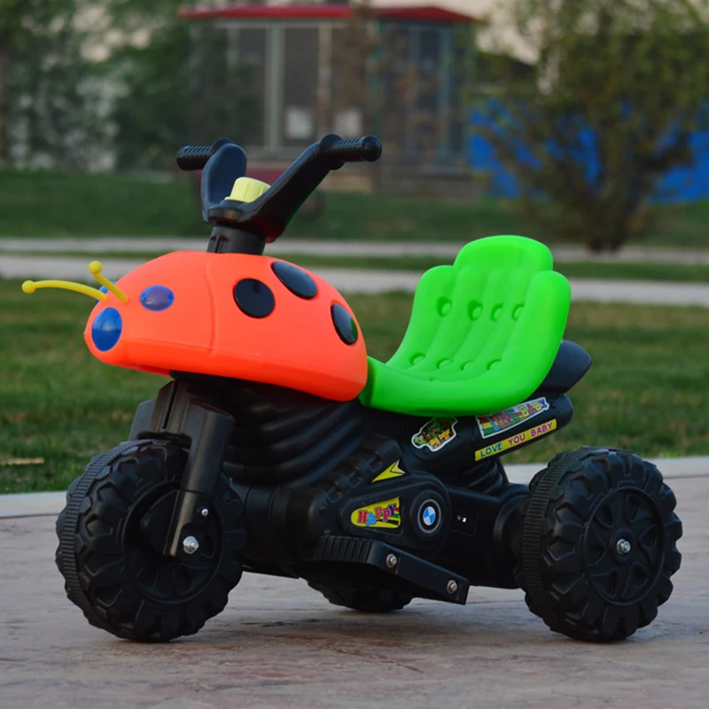 

Nine lights beetle children electric motorcycle baby battery car tricycle music lighting factory direct wholesale