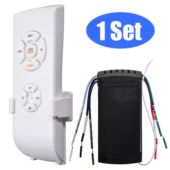 

90~265V Universal Ceiling Fan Lamp Remote Control Kit Timing Wireless Control Switch Adjusted Wind Speed Transmitter Receiver