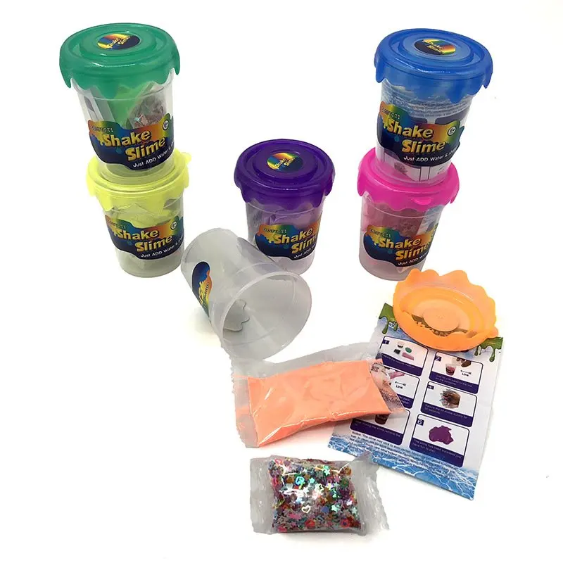 

New soft Clay Magic Sand Slime Other Tool Toys Supplies Baba Powder 80ml Glitter the DIY Lizun With Drool Box Add Water Baba Kit