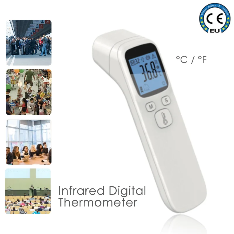 

Forehead Gun Infrared Thermometer Gun Probe Non-Contact Temperature Humidity Sensor Baby Children Meter Boby Digital human