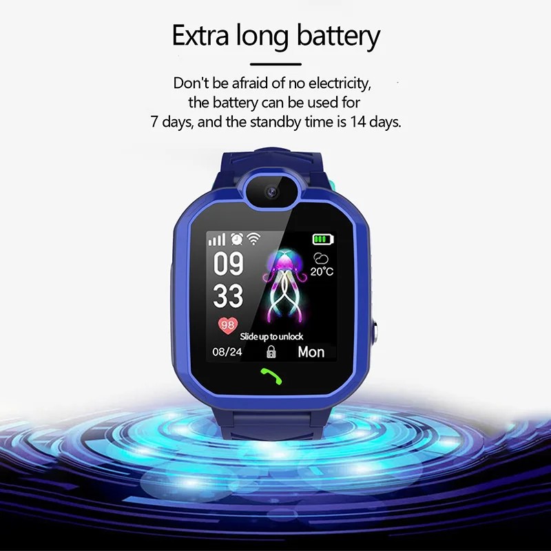 Comprar Reloj inteligente LIGE 2019 nuevo chico IP67 impermeable para niños y estudiantes reloj inteligente SOS llamada de emergencia LBS localizador de posicionamiento reloj chico s