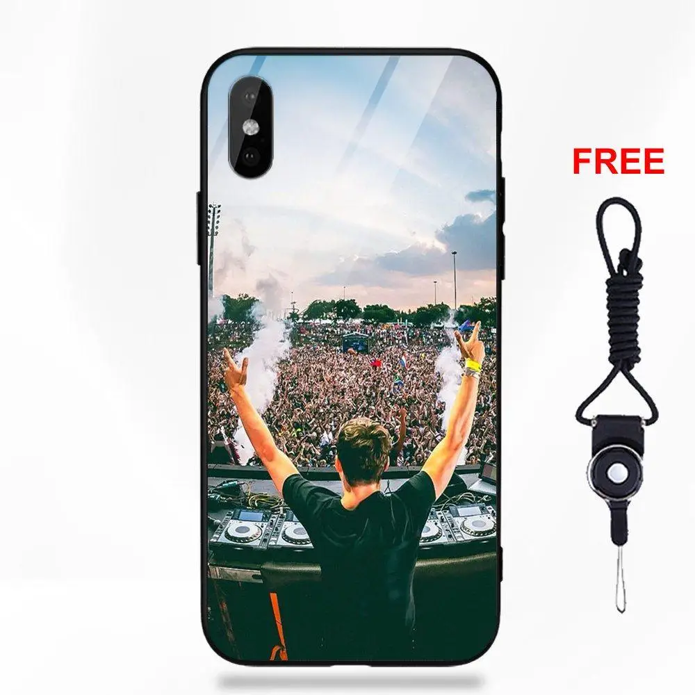 Рисунок из закаленного стекла для Galaxy S8 S9 Plus для Redmi 5 Note 5A 6 huawei Honor 7X P20 Lite mate 10 Pro Martin Garrix логотип