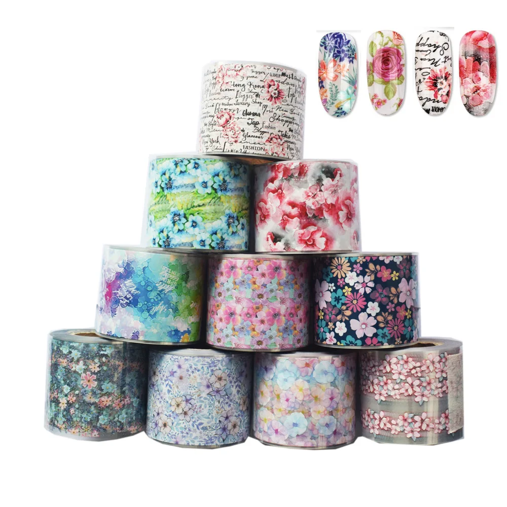 10roll-colorful-flower-sticker-nails-foil-50m-4cm-gradient-starry-sky-transfer-english-letter-sliders-nail-art-decals-decoration