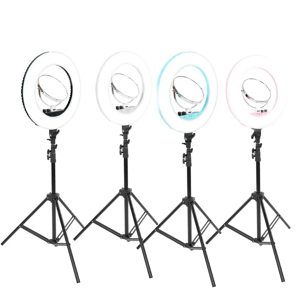 

Makeup LED Flesh Selfie Ring Photography Lighting Video Live Diffuser Light with Tripod Makeup Tools
