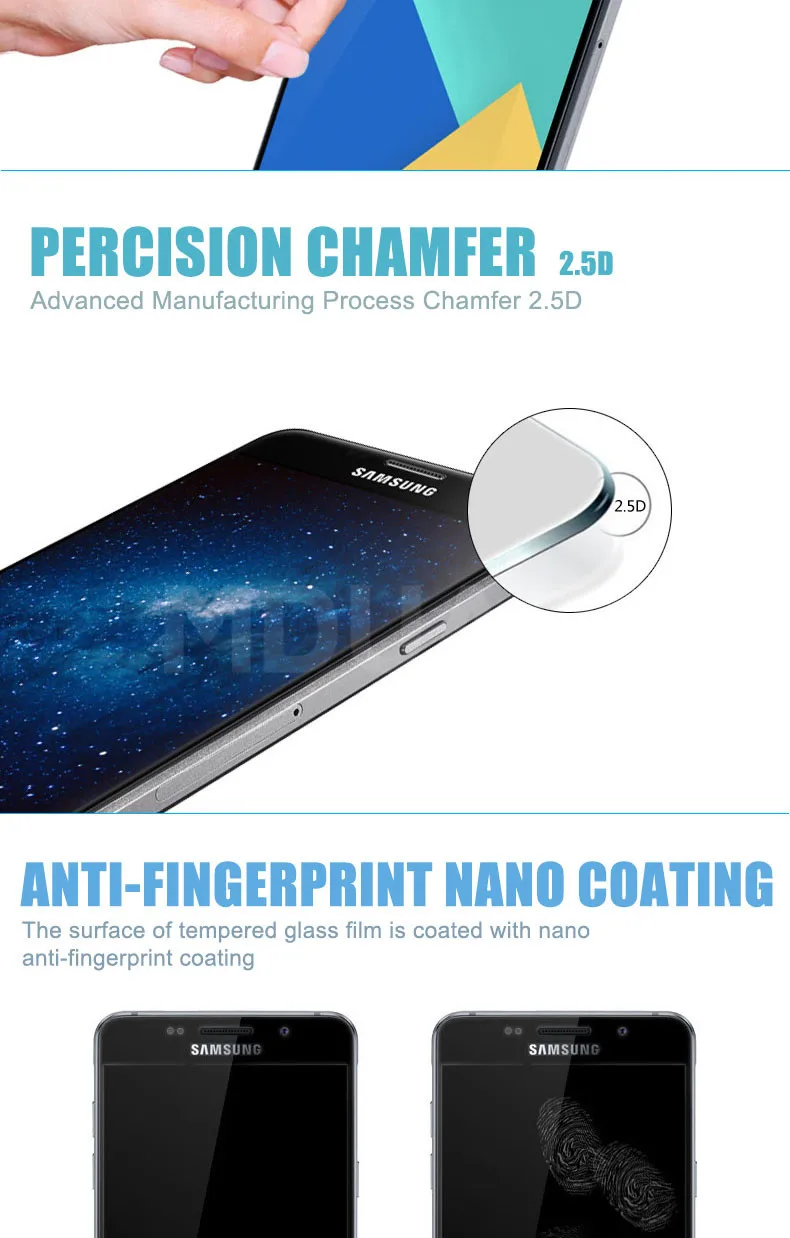 9D полное покрытие Защитное стекло для samsung Galaxy A3 A5 A7 J3 J5 J7 S7 закаленное защитное стекло пленка