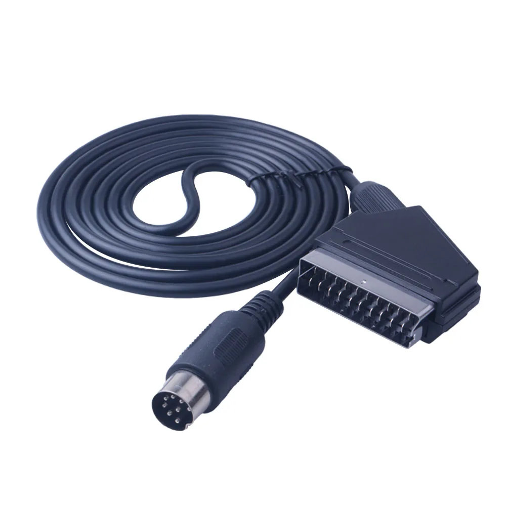 Новый Сменный 1 8 м V-pin Scart кабель для Sega Megadrive Genesis Master System RGB AV кабели высокого