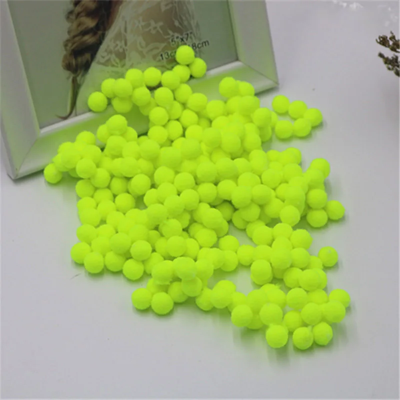 Fruit green Популярные помпоны для рукоделия, шитье, домашнее украшение, горячая Распродажа, искусство, высокое качество, мягкий меховой шар, свадебные игрушки, сделай сам 2000 шт./лот, 8 мм - Цвет: Fruit green
