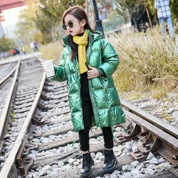 

2020 Winter Girls Cotton-Padded Coats Children Jackets Baby Thick Warm Coat Kids Outerwear Hooded Parka Snowsuit Overcoat W580