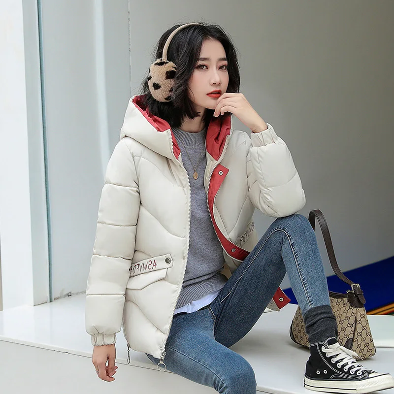 

2019 Women's Short Winter New Style down Coat Loose-Fit Slimming INS Cotton-padded Clothes Small Cotton-Padded Jacket Cotton Coa