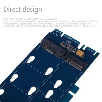 

Dual Interface M.2 to SATA and mSATA to SATA3 Adapter Card SSD Adapter Kit X5QC