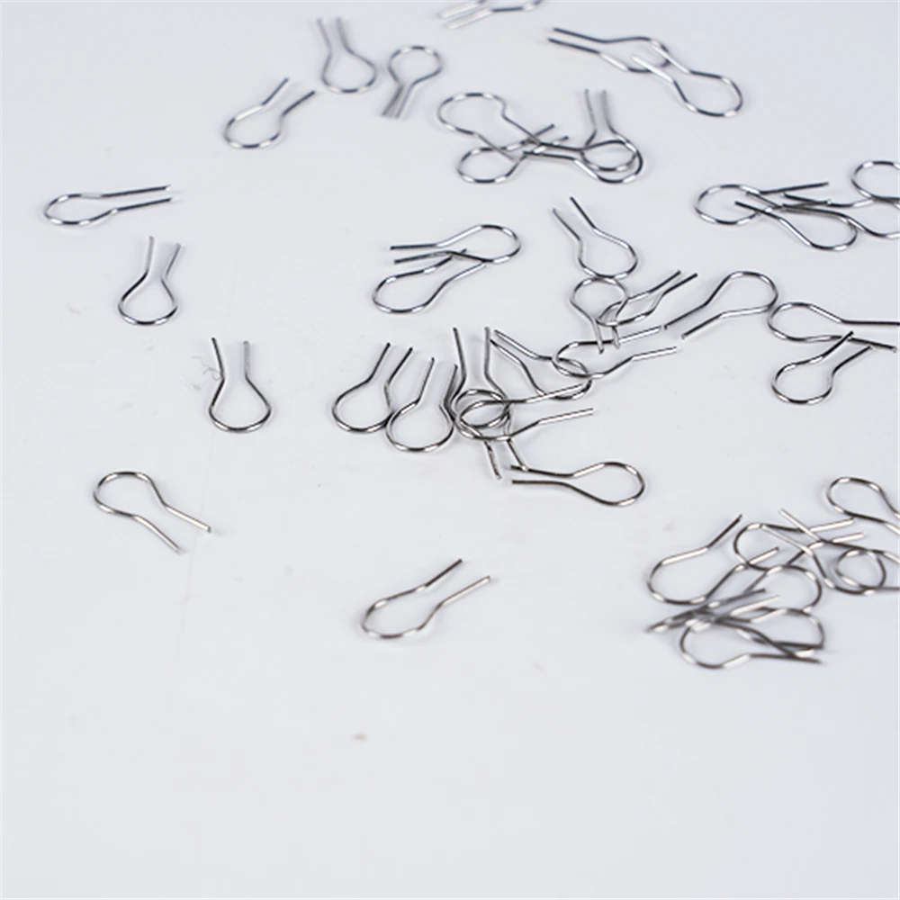 100pcs/set High Temperature Resistance Tungsten Wire Hanging Firing Hook Jump Rings Pottery Ornament Hanger U Shape Hooks