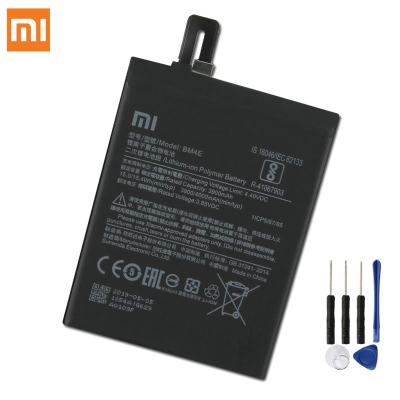 Xaio mi сменный аккумулятор BM4E для Xiaomi mi Pocophone F1 BM4E подлинный Аккумулятор для телефона 4000 мАч