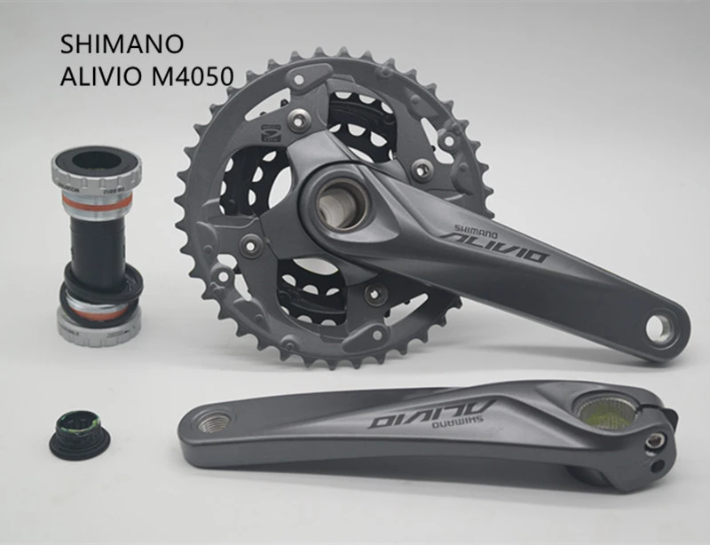シマノalivio M4050クランクセットmtbマウンテンバイク自転車 クランクセットチェーンホイールbb52クランク170ミリメートルhollowtech自転車部品 Chain Wheel Bicycle Crankalivio M4050 Aliexpress
