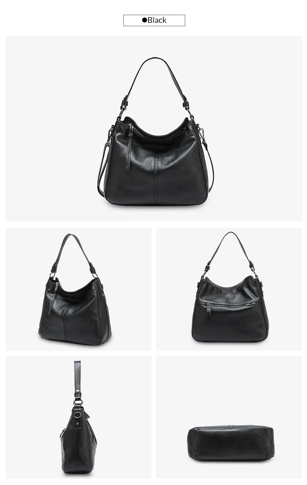 Zency 100% couro genuíno elegante feminina bolsa