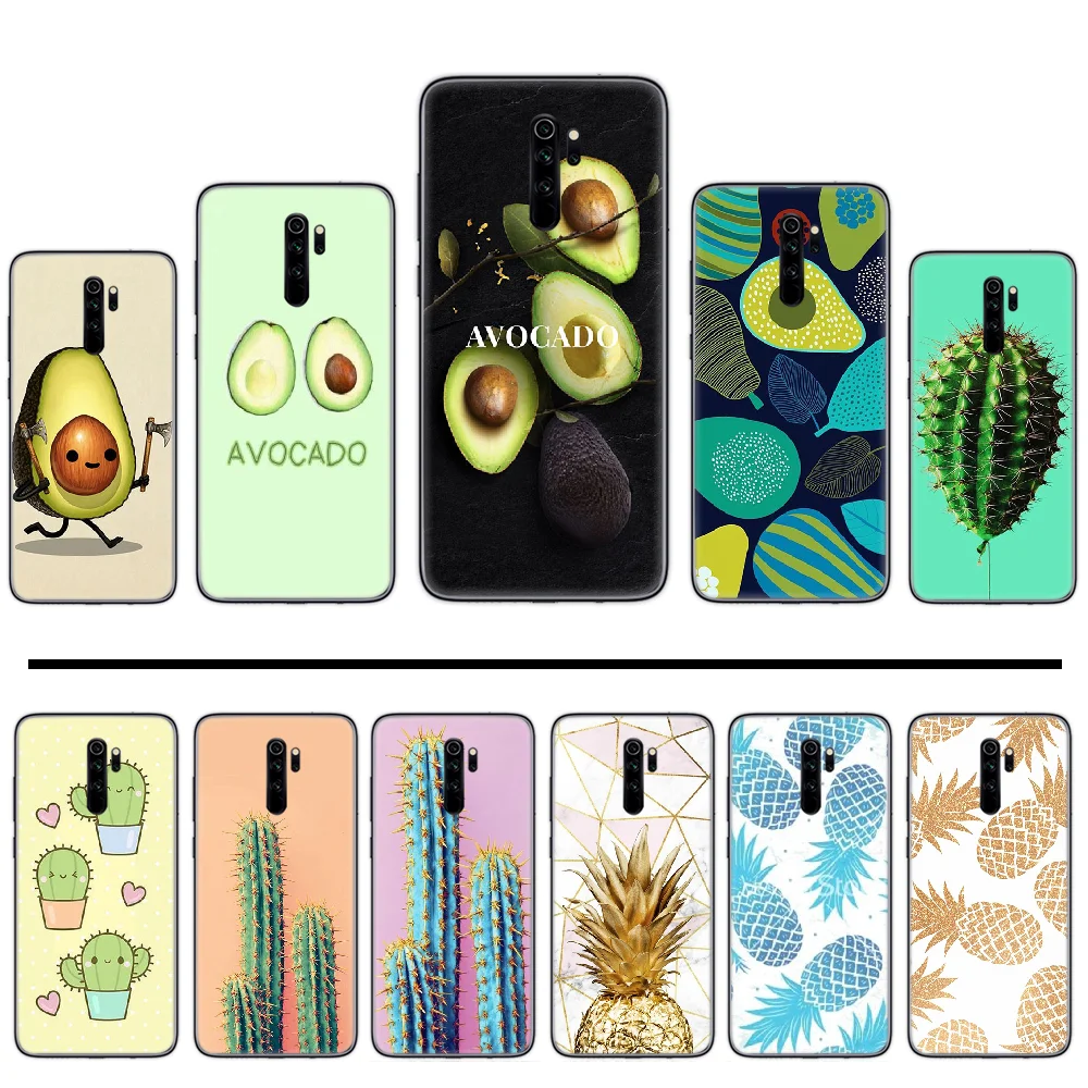 Ананасовый кактус авокадо Новое поступление черный чехол для мобильного