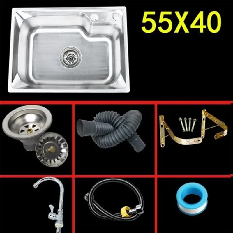 Version V Inoxidable Inox Lavello Gootsteen Evier De Cuisine Zlewozmywak кухня Куба Pia Cozinha Fregadero Lavabo мойка для овощей - Цвет: Version V