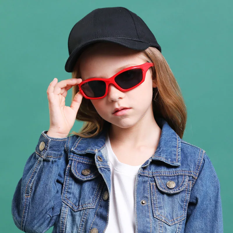 

Kids Polarized Sunglasses TR90 Square Sun Glasses Boys Girls Silicone Safety Glasses Children Baby Eyewear Sports Goggles UV400