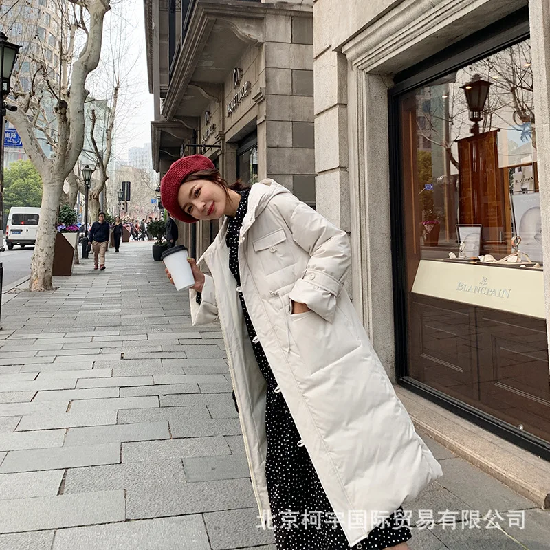 

Down Jacket Cotton-padded Clothes Women's Mid-length 2019 New Style Winter Slimming Loose-Fit Slimming Versatile Casual Hooded d