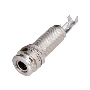 

1 Pcs 1/4" 6.35mm Brass Threaded Cylinder output Input End Pin Strap Pin Jack Plug Socket for Guitar Bass guitar accessories