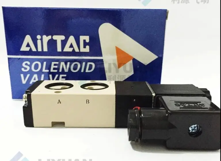 

4M310-10 DC 24V 5 портов 2Pos 3/8 "BSP соленоидный воздушный клапан одиночный Co 12v 24v ac 110v 220v 4v310-dc24v 3/8 NPT,